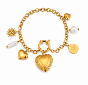 Gold Charm Bracelet